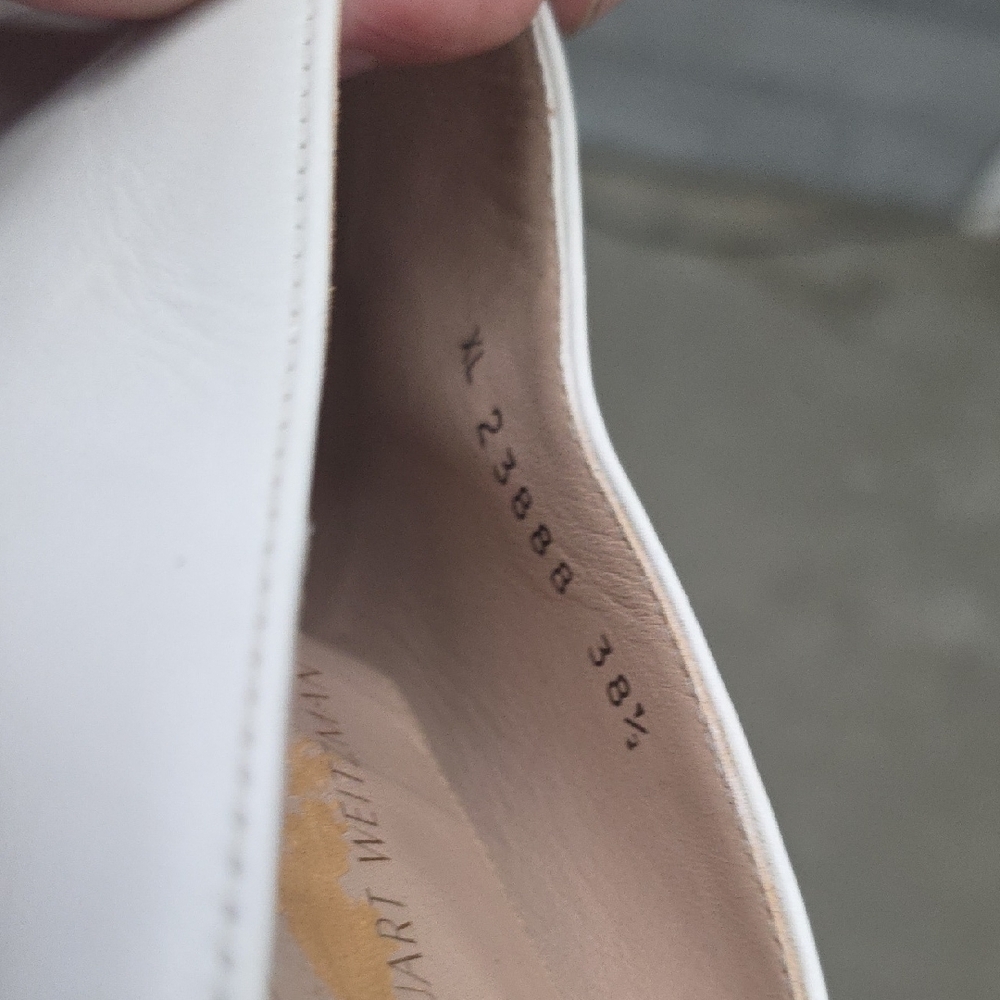 Stuart Weitzman Elegant White Women's Shoes - Picture 3 of 13